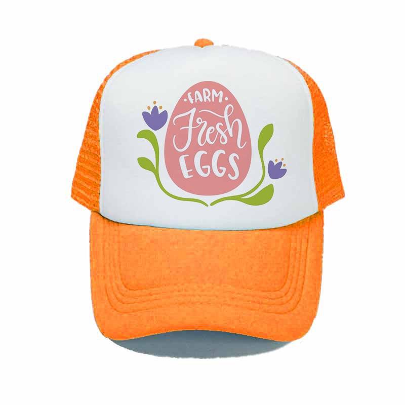 Organic Farm Fresh Eggs Truck Hat Kaszkiet Poultry Farm Hennery Hip Hop Hunting Cap For Farmers Advertising Snapback Caps YY322