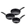 Frying Pans - San Ignacio - 3-Piece Set - Pressed Aluminum - Induction Compatible - 16-20-24cm