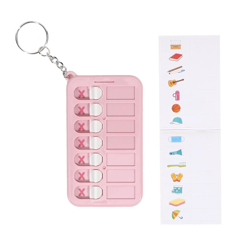 Portable Daily Plan Board Home Chore Chart Keychain Daily Schedule Keyring Chore Chart Key Chain Planner To Do List Chart Board
