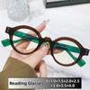 Unisex Vintage Small Round Frame Reading Eyewear Blue Light Blocking Presbyopia Glasses Fashion Multi-Colored Eyewear Legs