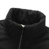 Men's Solid-color Casual Down And Cotton Vest Stand-up Collar Embossed Sleeveless Vest Jacket