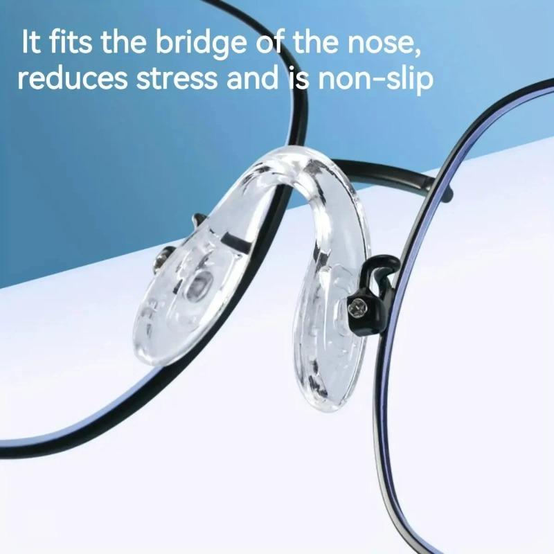 1/2/4 шт. Ультрамягкие силиконовые носоупоры для очков, удобная посадка, аксессуары для оправы очков, противоскользящие носоупоры для спорта и повседневной носки