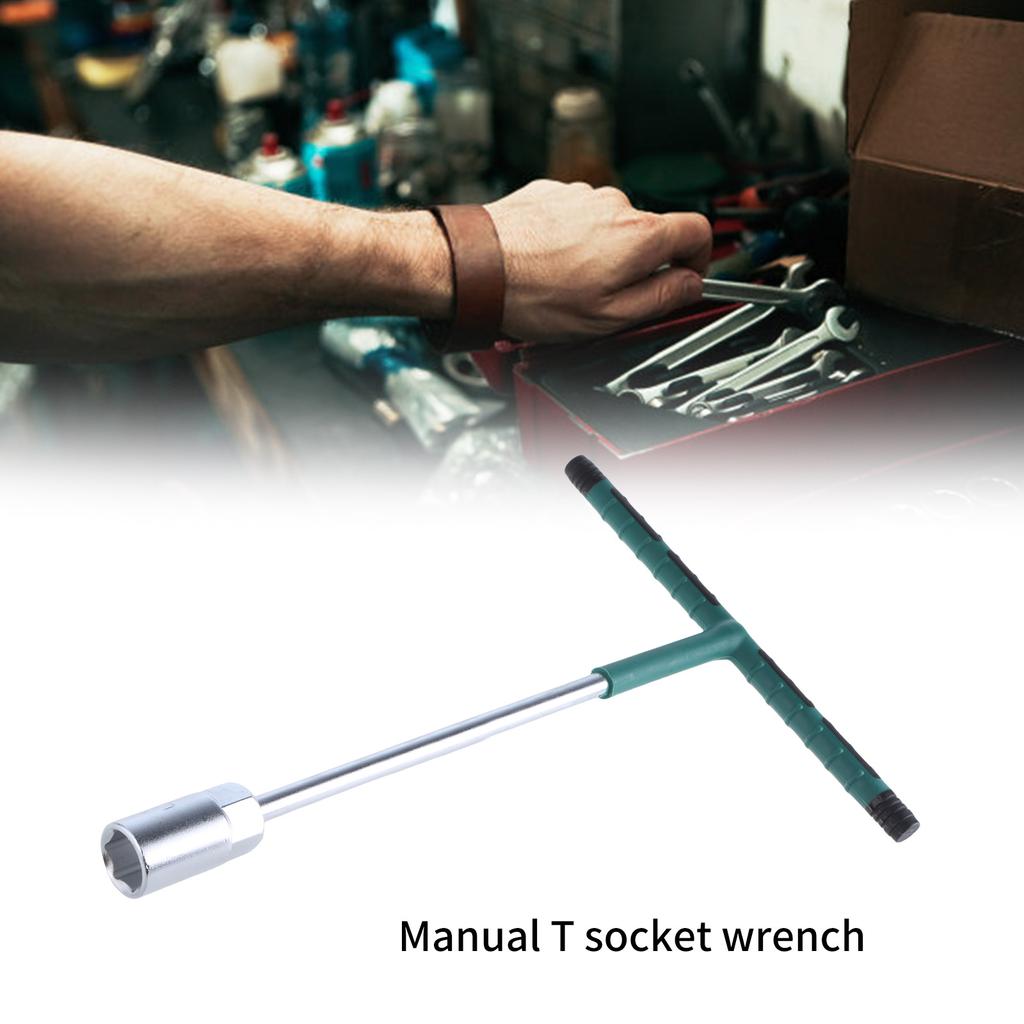 T-shaped Hand Tool Hex Socket Wrench T-handle Wrench Extended T-Socket Wrench for Mechanical Work 6/8/10/12/14/16/18mm