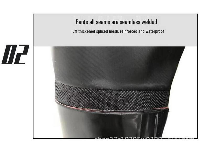 Водонепроницаемые забродные брюки с сапогами и кожаными чапсами для рыбалки