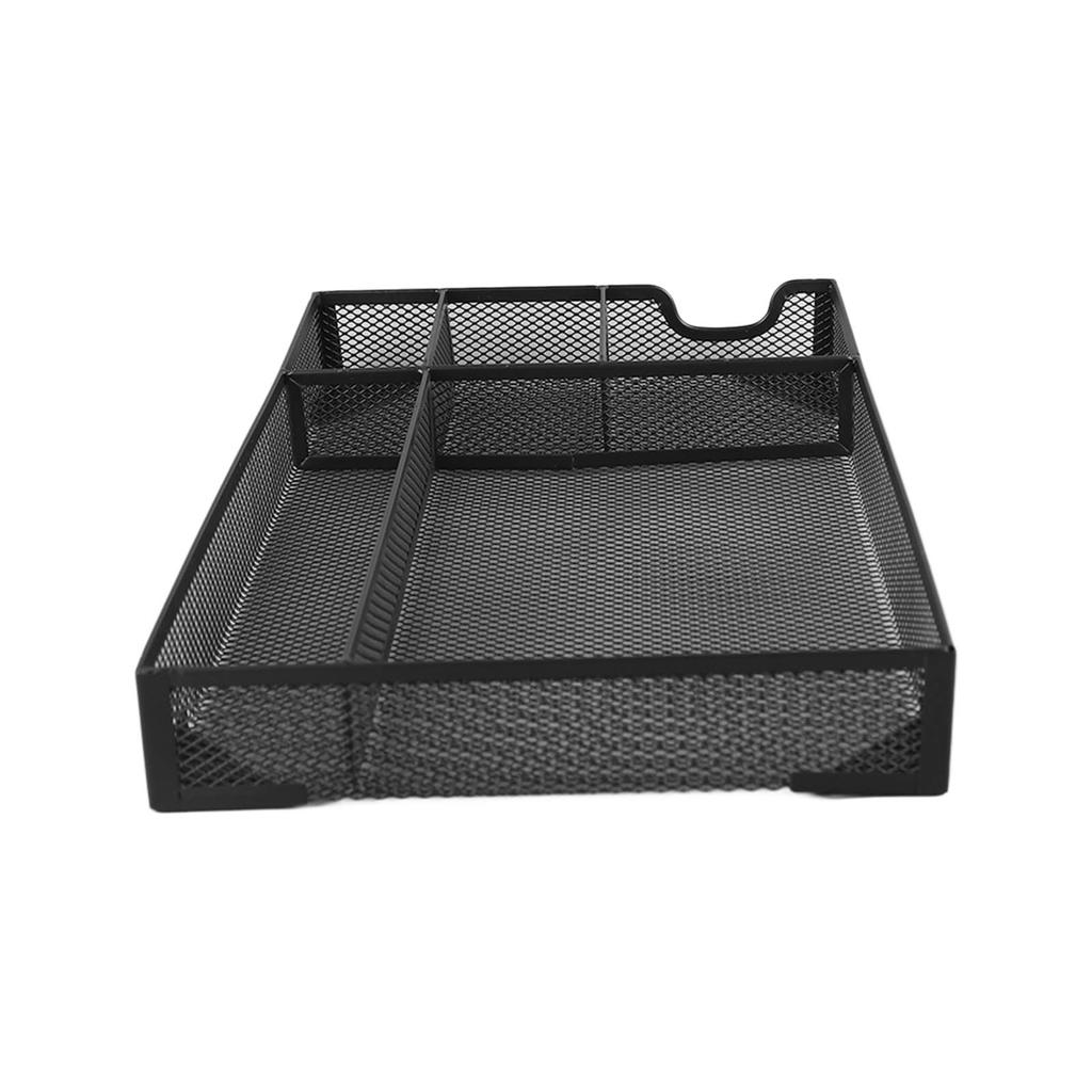 Металлический сетчатый ящик-органайзер лоток 5 сеток многоцелевой устойчивый предотвращающий скольжение металлический настольный органайзер Stora