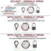 12/16/19/22/25/30mm High head Short Stroke Mini Waterproof Metal Push Button Switch Power Led Light Momentary 5/12/24V black 1NO