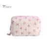Косметичка с бантом, застежка-молния, сумка для хранения кистей для макияжа, многоразовый органайзер для макияжа Rilievo, мешочек для туалетных принадлежностей и косметических инструментов