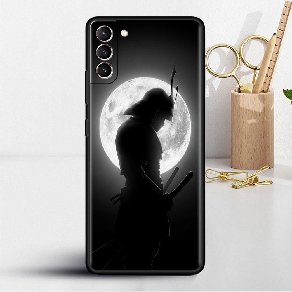 Мягкий чехол для Samsung Galaxy S20 FE S21 S22 S10 S9 Plus S8 Note 20 Ultra 10 Lite Чехол для телефона Пейзаж с чернилами Рисунок самурая Искусство