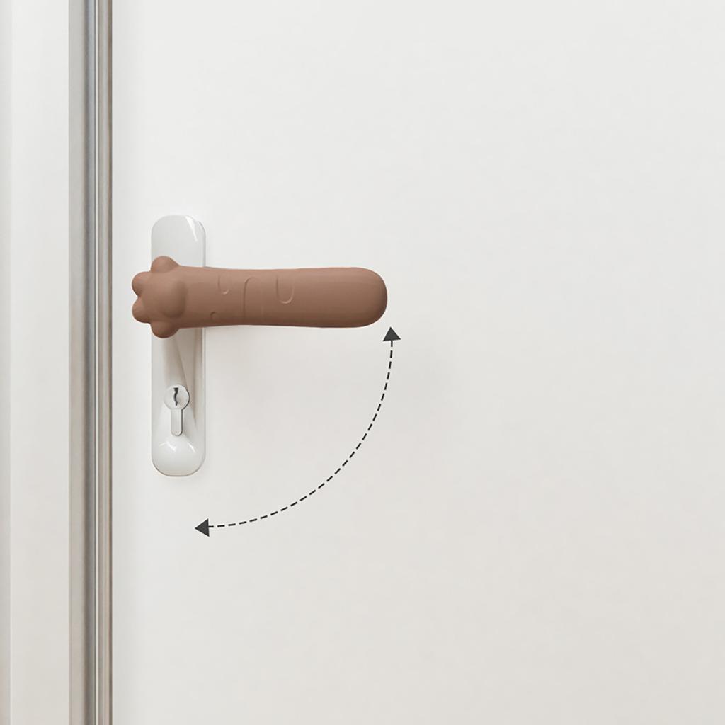Anti-static Door Handle Cushion Household Noiseless Door Handle Sleeve Suitable for Protecting Wall