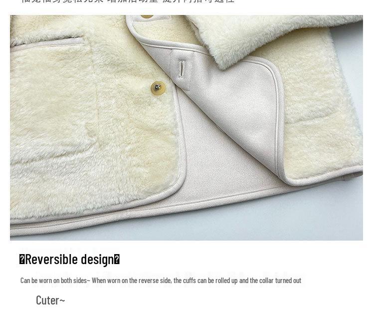 New Reversible Wool Blend Lambswool Suede Jacket with Stand Collar