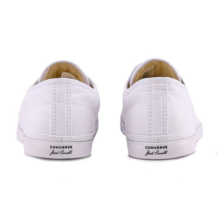 Converse Jack Purcell Удобные Минималистичные Низкие Кеды из Канваса Женские Кроссовки Белые 570482C