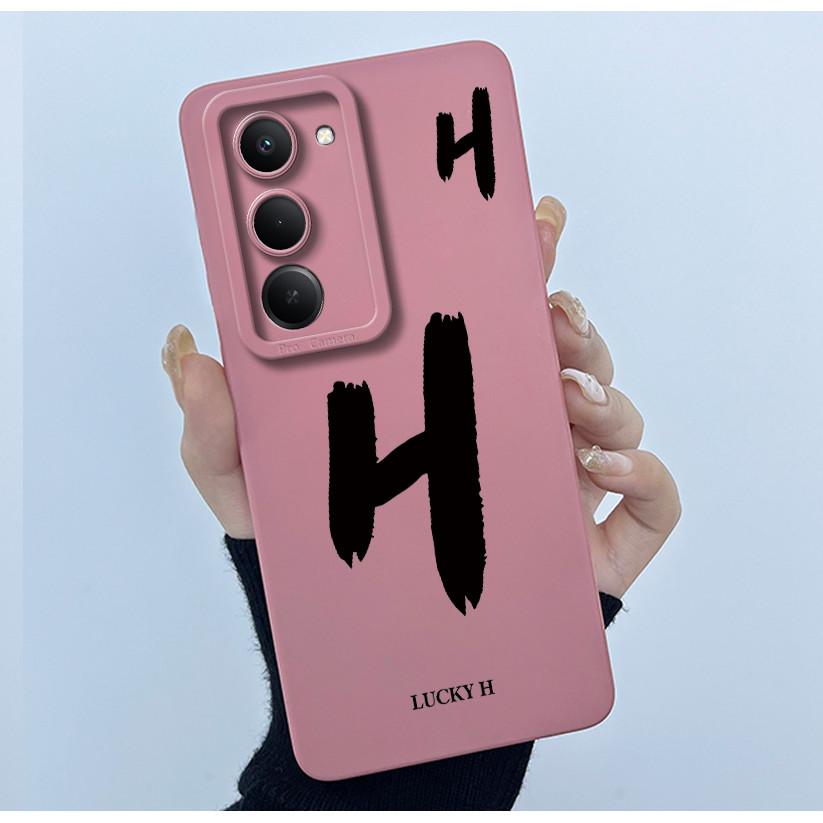 For Xiaomi Redmi 15 5G Cover Case Cute Initial Letters Couple Silicone Soft Matte Phone Bumper for REDMI15 5G Shockproof Casing