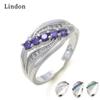 Классическое кольцо Lindon из медного сплава с цирконием, женские ювелирные изделия, свадебный подарок для вечеринки