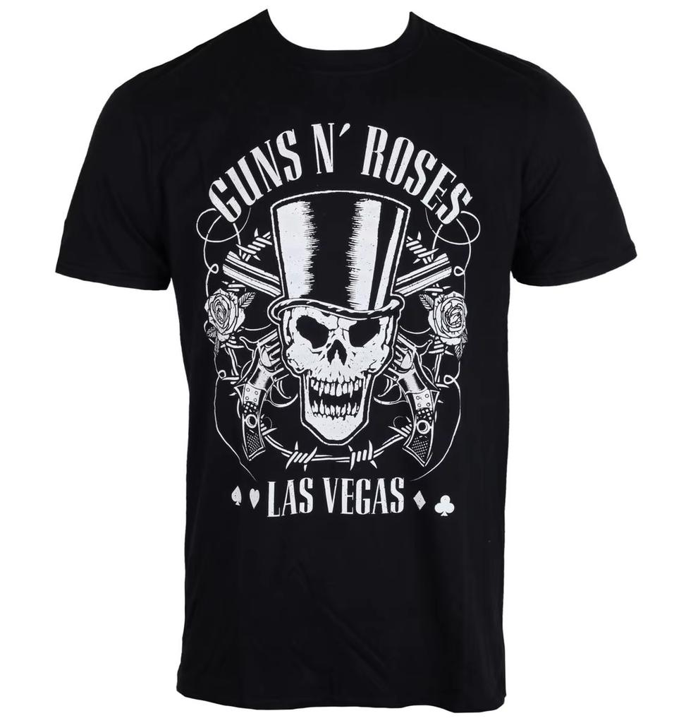Retro Guns N Roses Graphic Cotton Tshirt Unisex Summer Short Sleeve Fashion Brand Tee Luxury Casual Vintage Tees
