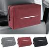 Кожаная автомобильная коробка для салфеток, автомобильный замшевый солнцезащитный козырек, держатель для спинки сиденья, подвесная коробка для салфеток, внутренний подлокотник, органайзер для бумажных полотенец
