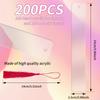 200Pcs Clear Acrylic Bookmarks Waterproof Bookmarks Corrosion Resistant Acrylic Book Markers Multifunctional Acrylic Bookmarks