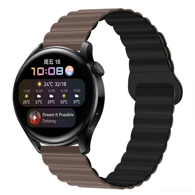 Ремешок с магнитной петлей для часов Samsung Galaxy Watch 6, 5, 4, 40 мм, 44 мм/4, 6, классический, 46, 43, 47 мм/5 Pro, 45 мм, силиконовый ремешок 20 мм, 22 мм, ремешок для часов