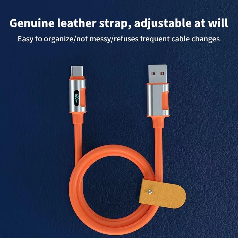 2M 120W цифровой дисплей Usb-C кабель для передачи данных сверхбыстрая зарядка Type-C адаптер разъем для iPhone 15 Pro Max Xiaomi Samsung