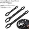 1Pc Double End Multifunctional Universal Wrench, Universal Wrench, 3-17Mm Self-Tightening Lazy Wrench Repair Tools, Chrome Vanadium Steel, Multi-