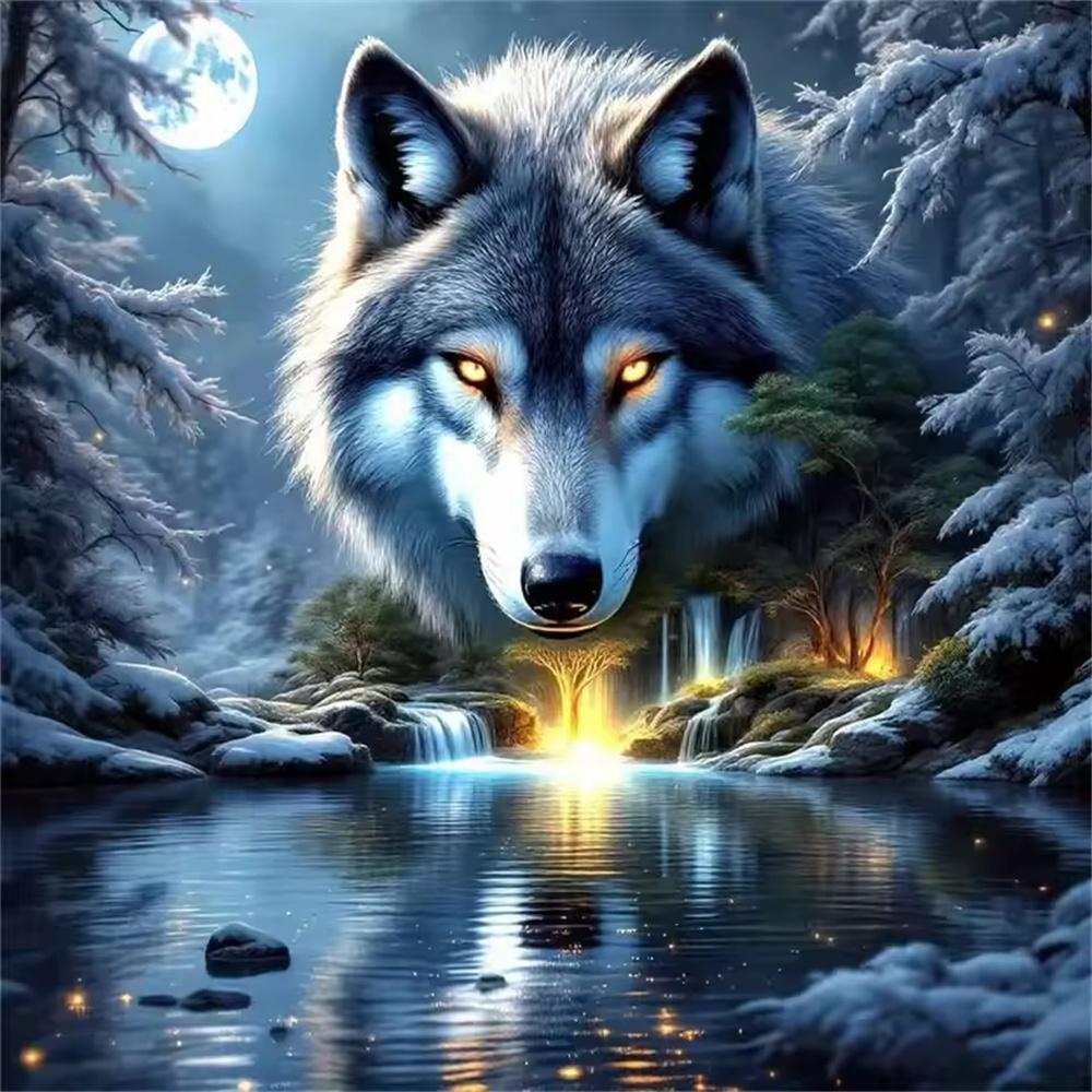 Diamond Painting Accessories Animals Full Round Drill Arts Crafts Original Gifts Diamond Mosaic Cross Stitch Kit