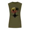 Мужская летняя пляжная майка для серфинга, большой размер, повседневный дышащий топ без рукавов, свободная майка с принтом, мужская рубашка