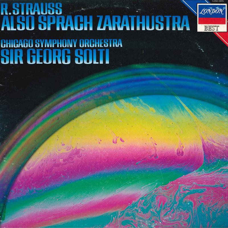 LP Record SIR GEORG SOLTI, CHICAGO SYMPHONY O - Richard Strauss: Also Aprach Zarath L25C3015 LONDON 1983 Japan Obi Classical Used