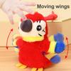 Милый электрический кричащий попугай Брелок для сумки Пищащий Подвижные крылья Птица Плюшевая игрушка Детская Плюшевая набитая Симуляция Животные Кукла