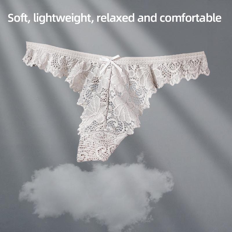 High Quality Women's Low Waist Lace Floral Panties Thong Sexy G -String Brief Underpants Thong Intimates Lingerie Underwear Tangas Calcinhas Bragas