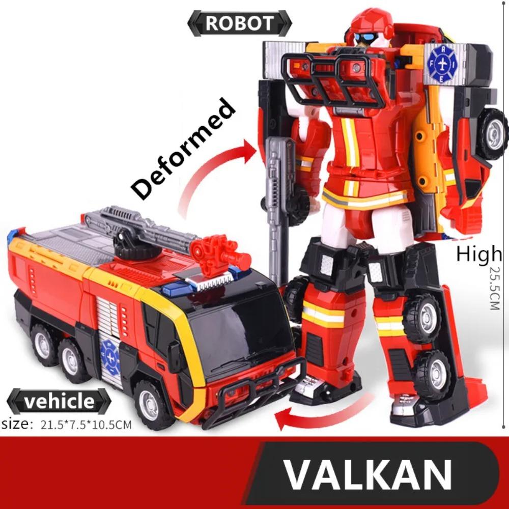 Оригинальный робот-трансформер Tobot 6 в 1 Трансформирующаяся машина АЛЬФА Фигурка Корейский Аниме Мультфильм Братья Воин MAGMA Toys