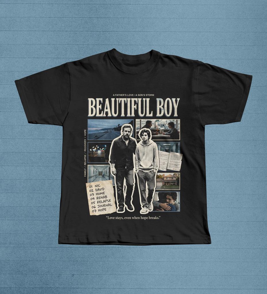 Beautiful Boy Shirt, Vintage 2018 Movie Tee, Timothee Chalamet Drama Film Lover Gift