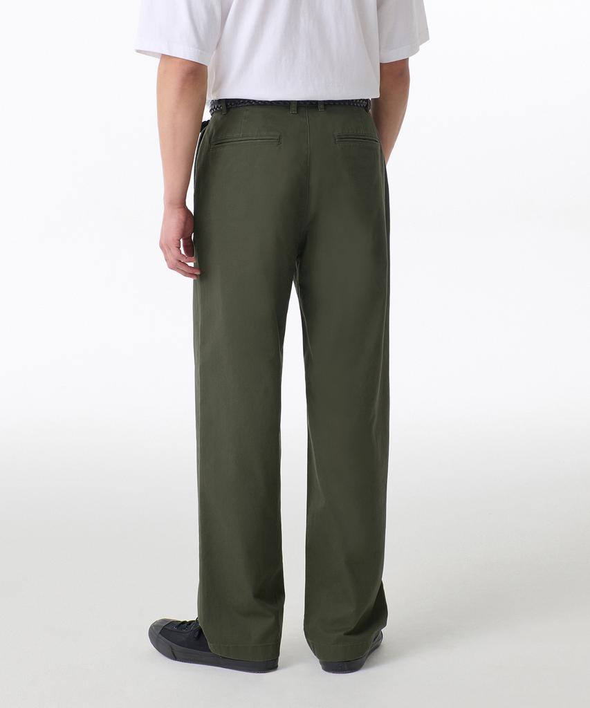 MUSINSA STANDARD Regular Fit Hidden Elastic Waist Chino Pants [Khaki]