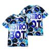 7 Colors Astro Bot Women Men's T-shirts Graphic Shirt Anime Printed O-Neck Oversized Short Sleeves Fashion Mens Clothing Streetwear