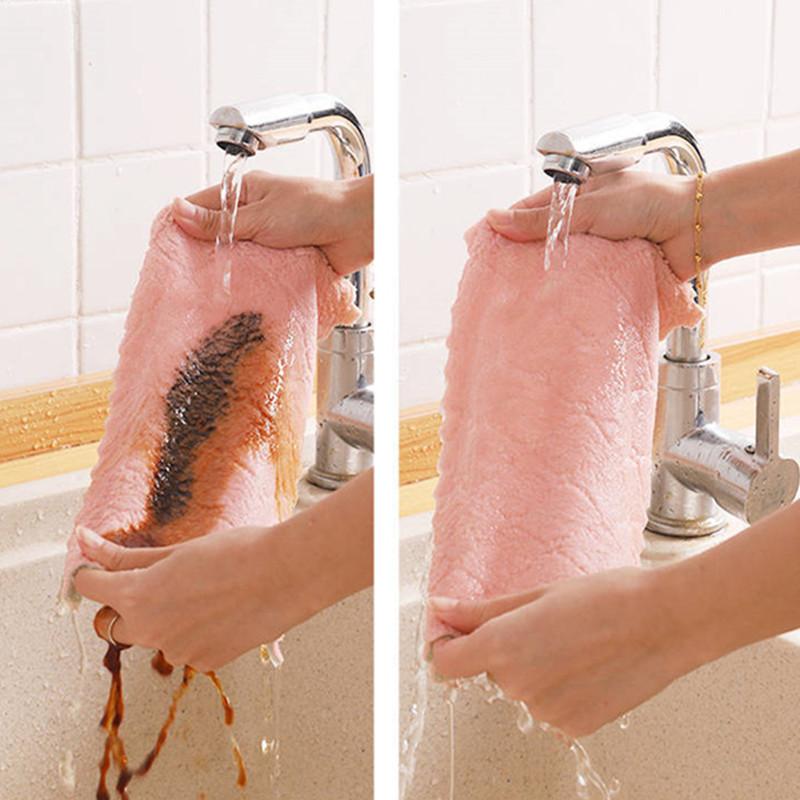 10 шт. Полотенце из микрофибры, впитывающее кухонное полотенце, антипригарное, масляное, для посуды, салфетки, посуда, бытовая химия