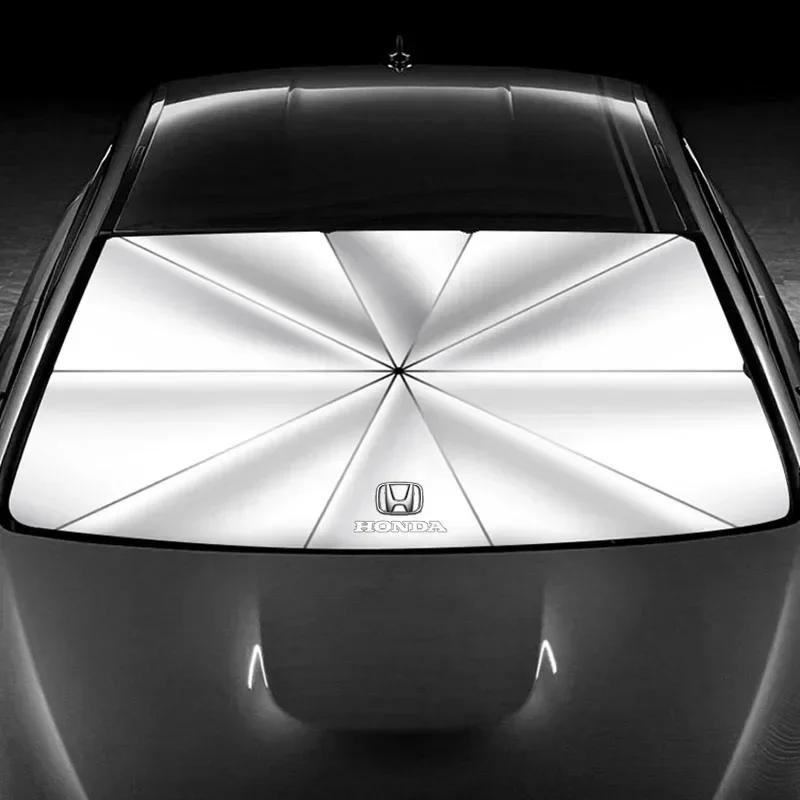 2025 Горячий Автомобильный Козырек на Лобовое Стекло Складной Зонт Защита от Солнца Парасоль Для Honda Civic XR-V HR-V City Accord Odyssey Spirior CRV J