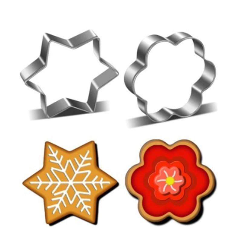 Fried Egg Decorating Fondant Tools Heart&Star Shape Pastry Cutter Cooking Tools Cookie Cutter Biscuit Moulds Baking Mold