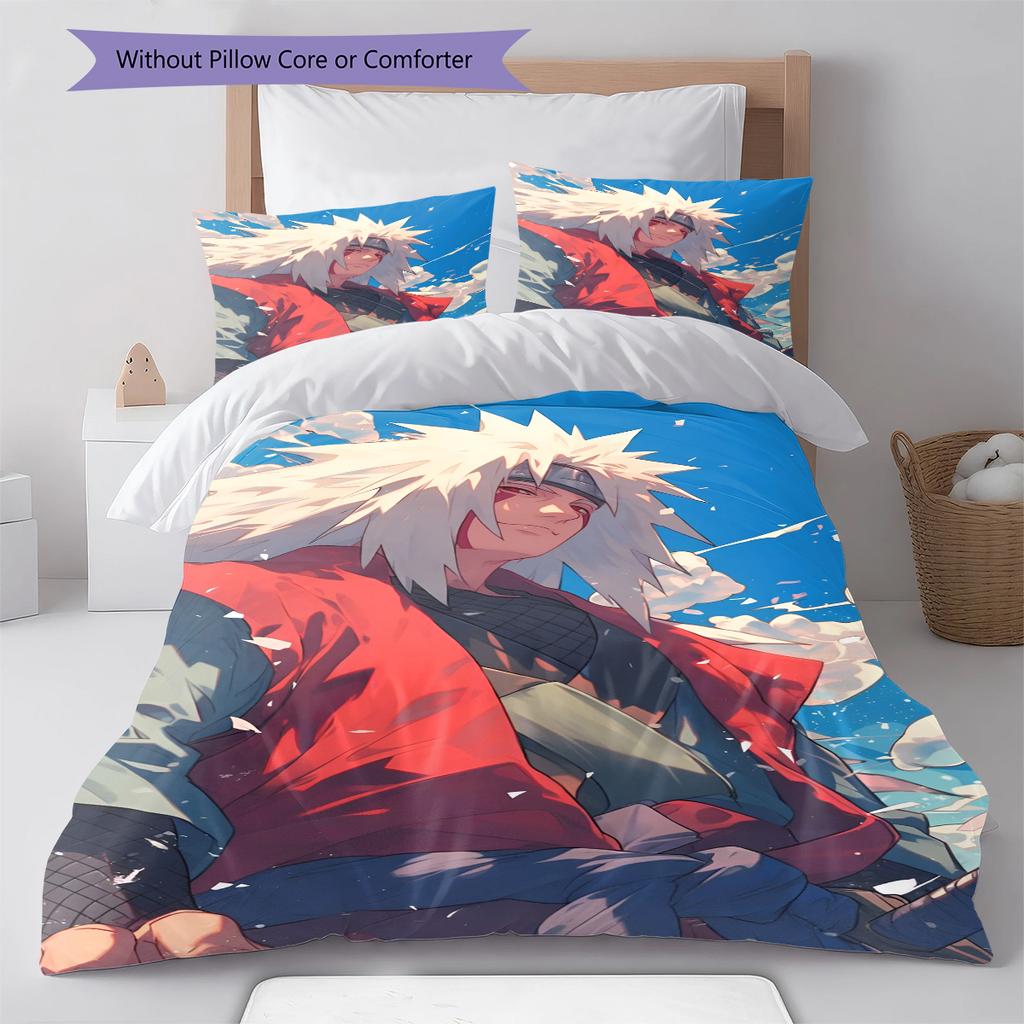 Мультяшный Узор Комплект Постельного Белья Одеяло Пододеяльник Наволочка Домашний Декор Подарок на День Рождения (1 пододеяльник + 2 наволочки, без наполнителя)