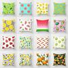 Summer Fruit Orange Lemon Watermelon Print Pattern Sofa Cushion Cover Pillowcase Party Car Bedding