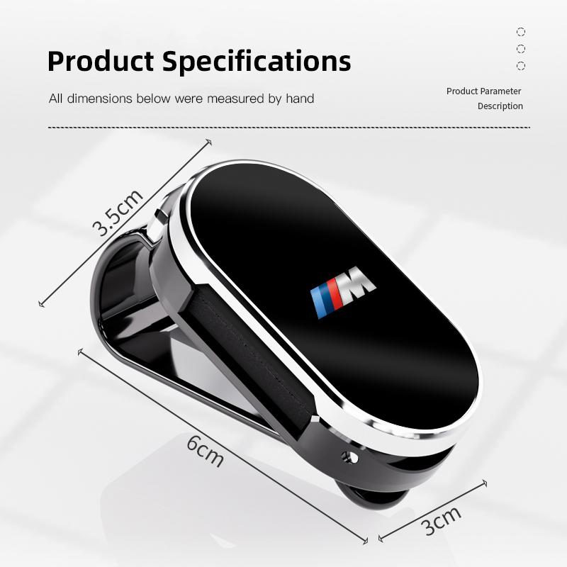 2026New Car Interior Sunshade Glasses Clip Storage Auto Glasses Holder Valve Cap For BMW X1 X2 X3 X5 X4 X6 X7 iX3 F20 F10 F07 E7