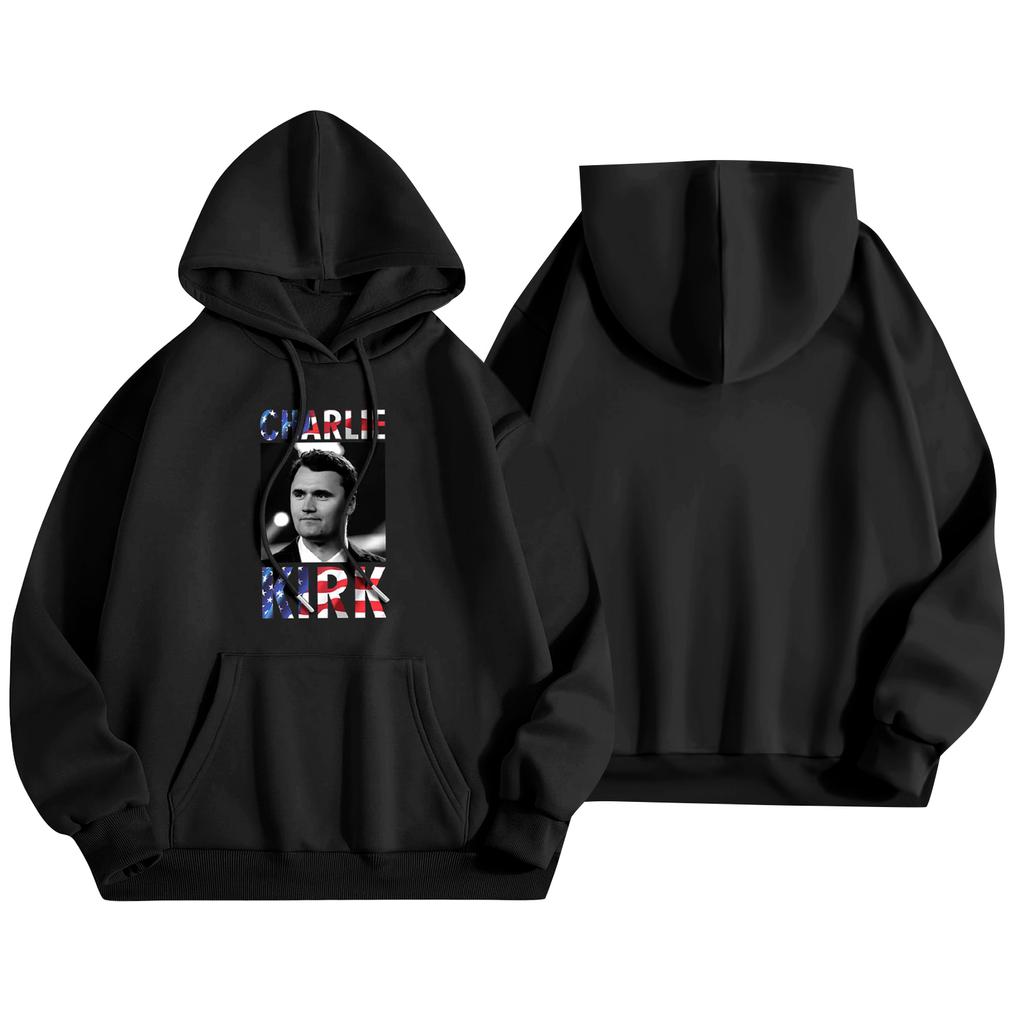 Unisex Fashion Lightweight Long Sleeve Pullover With Pockets Print Hoodie