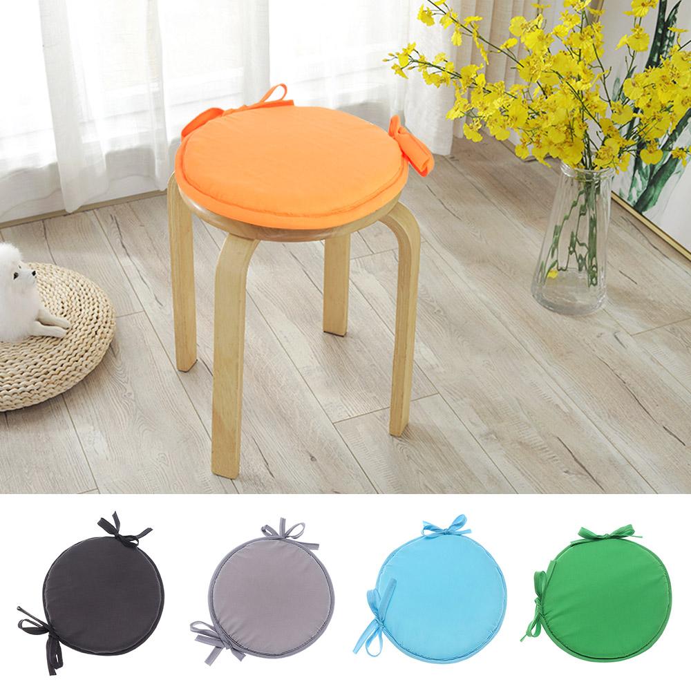 Solid Color Removable Tie-on Kitchen Office Dining Seat Cushion Sofa Car Chair Pads