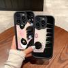 Чехол для телефона с комиксной девушкой и большими глазами для iPhone 17 16 15 14 13 12 11 Air Plus Pro Max Мягкая задняя крышка