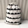 Large Cotton and Linen Laundry Bag, Toy Sack Storage Bag, Printing Fabric, Drawstring Duffle Bag, Dirty Clothes Organizer Bags