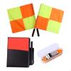 Soccer Referee Flag Set, Accessories for Match Compact Whistle