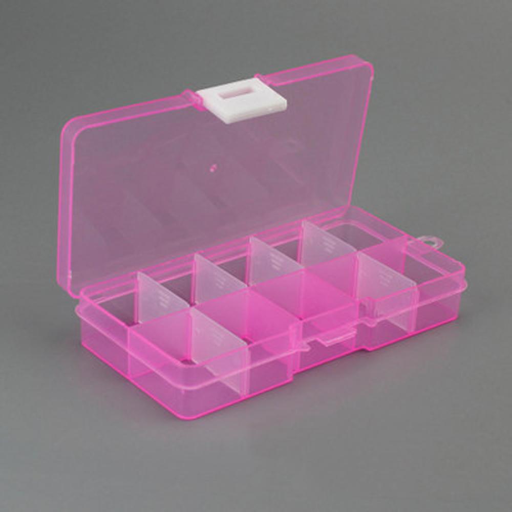 Plastic Detachable Storage Case Square Fishing Tackle Box 10 Compartments Storage Box Fishing Box