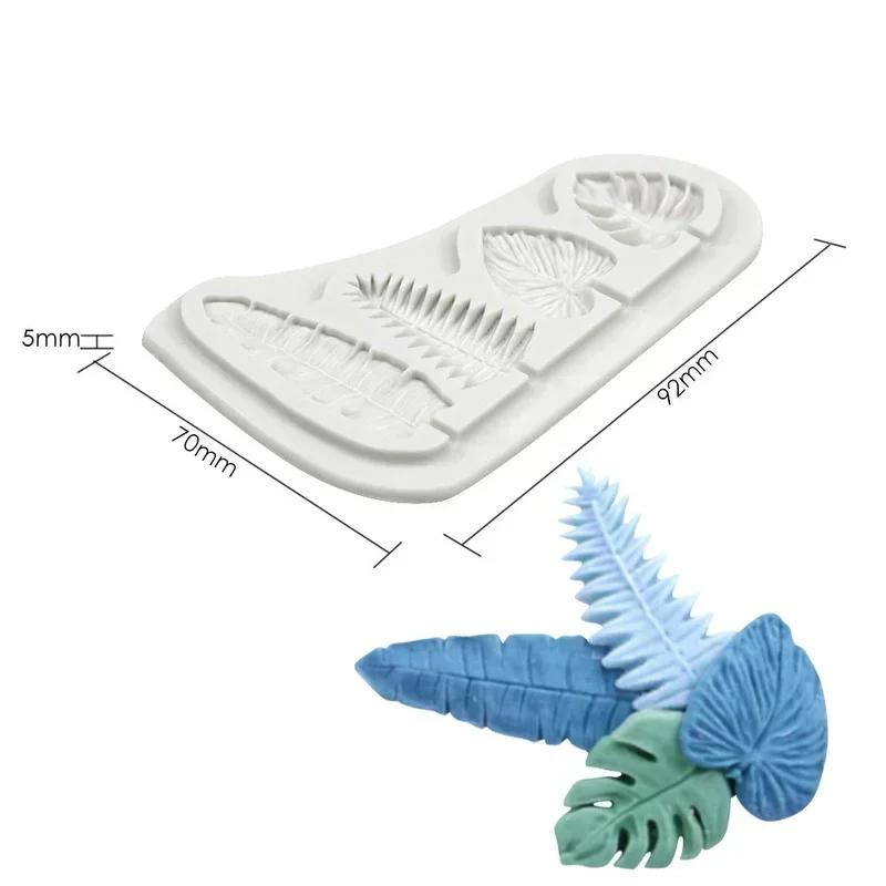 Cake Decoration Creative Molds 4 Leaves Cake Mould Silicone Mold Chocolate Candy Fondant Cake Decorating Tool Fan Tools Supplies