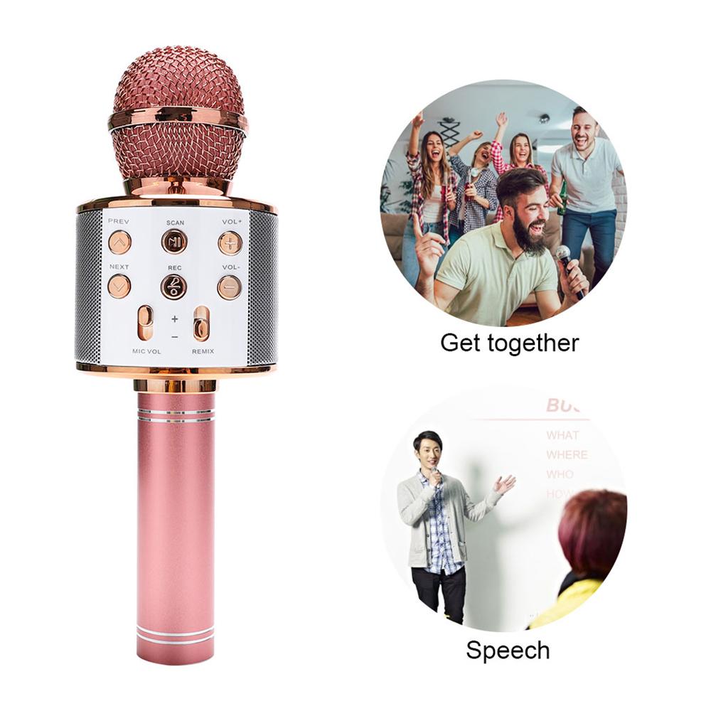 New Wireless Bluetooth Karaoke Microphone For Home Party Singing Machine MIC