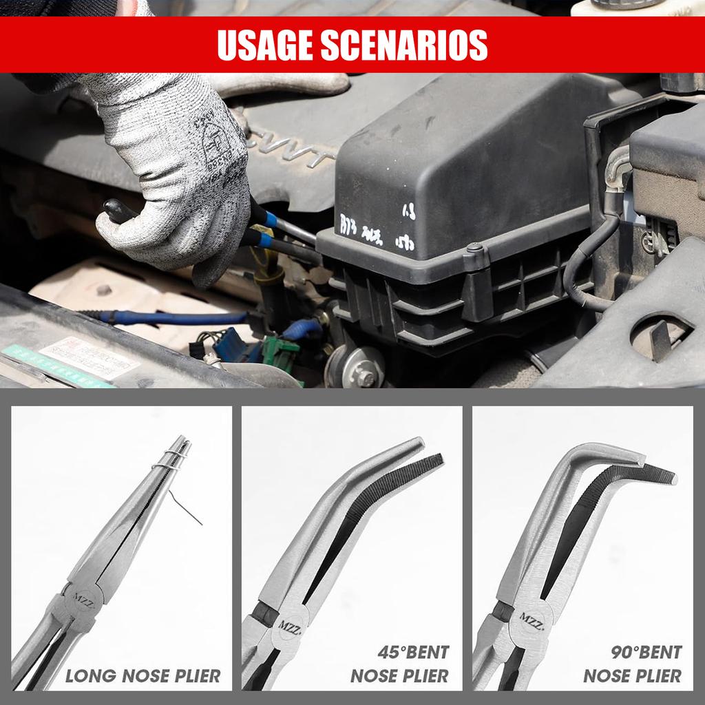 3/5Pcs Hose Gripper Plier Carbon Steel Spark Plug Removal Pliers Long Handle Car Electrical Disconnect Plier Radiator Hose Clamp