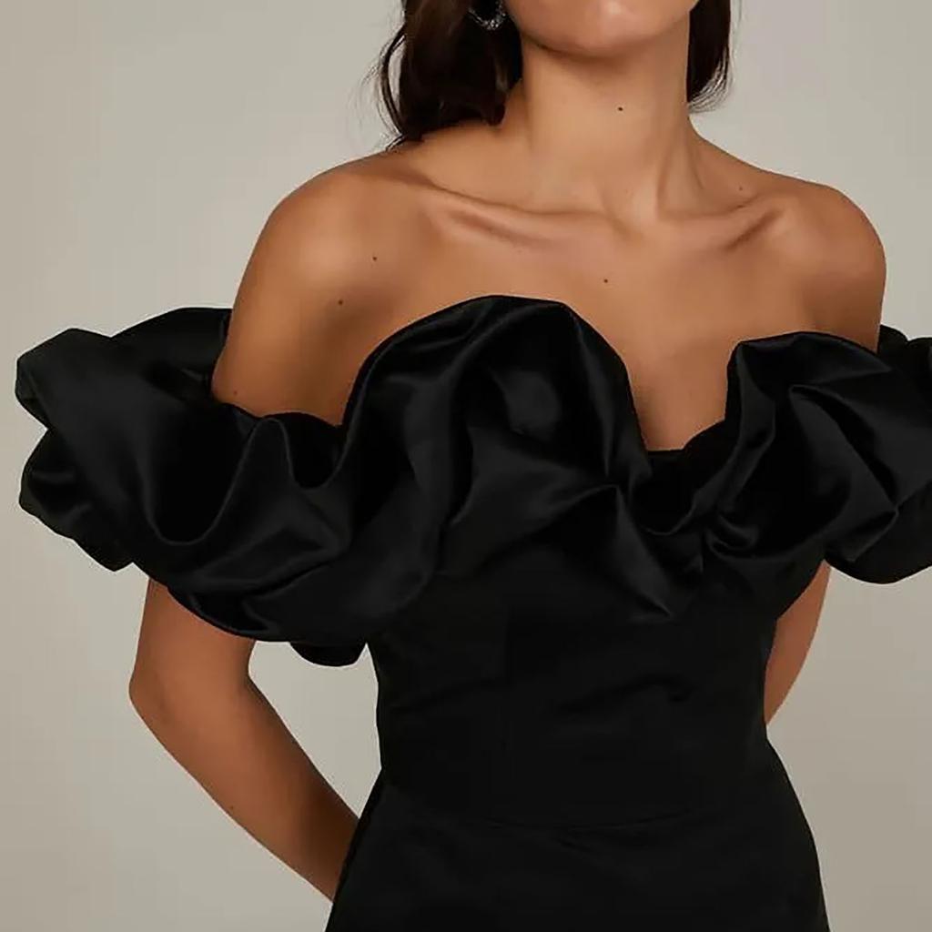 Женский однотонный бюстгальтер, сексуальное облегающее платье с открытыми плечами и запахом на бедрах