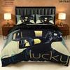 Daft Punk Bedding Quilt Set Quilt Cover Pillowcase Home Decoration Birthday Gift (1 * duvet cover + 2 * pillowcase, without core)