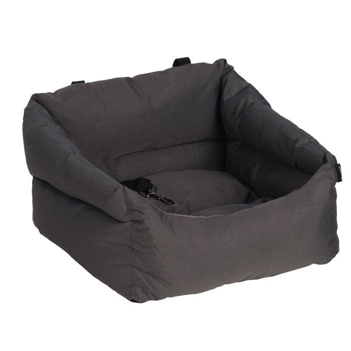 Siege auto voiture pour chien gris